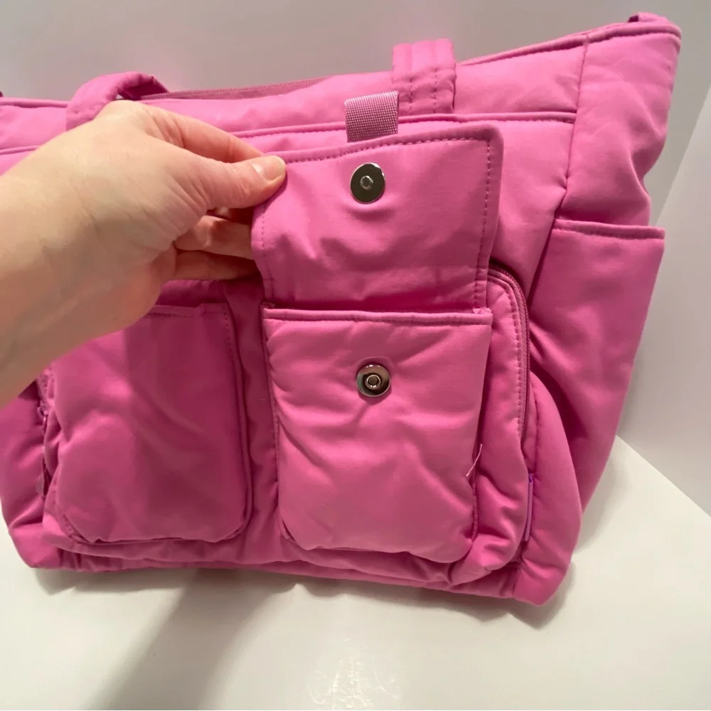 💐 Vera Bradley Utility Tote Bag. NWT. Rich Orchid. - Picture 4 of 16